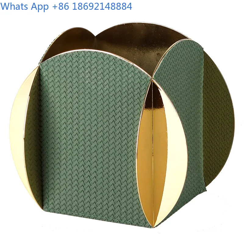 Modern Minimalist Luxury Metal Leather Vase Decorative Set for Home Office Table Display