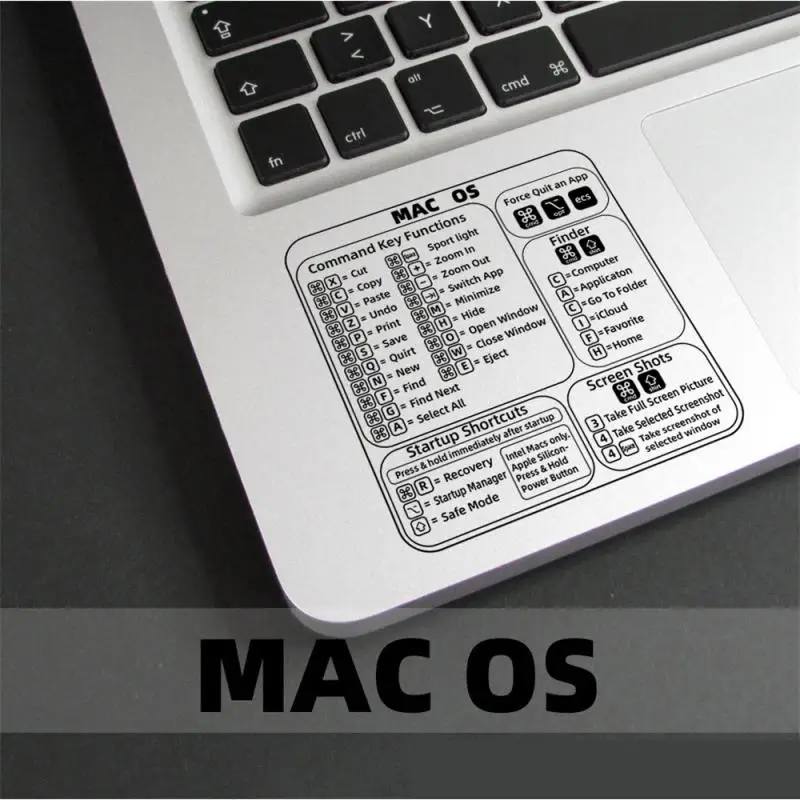 Windows PC Reference แป้นพิมพ์ลัดสติกเกอร์สําหรับ PC แล็ปท็อปเดสก์ท็อป MACBOOK แล็ปท็อปซอฟต์แวร์ลัดสติกเกอร์ขายส่ง
