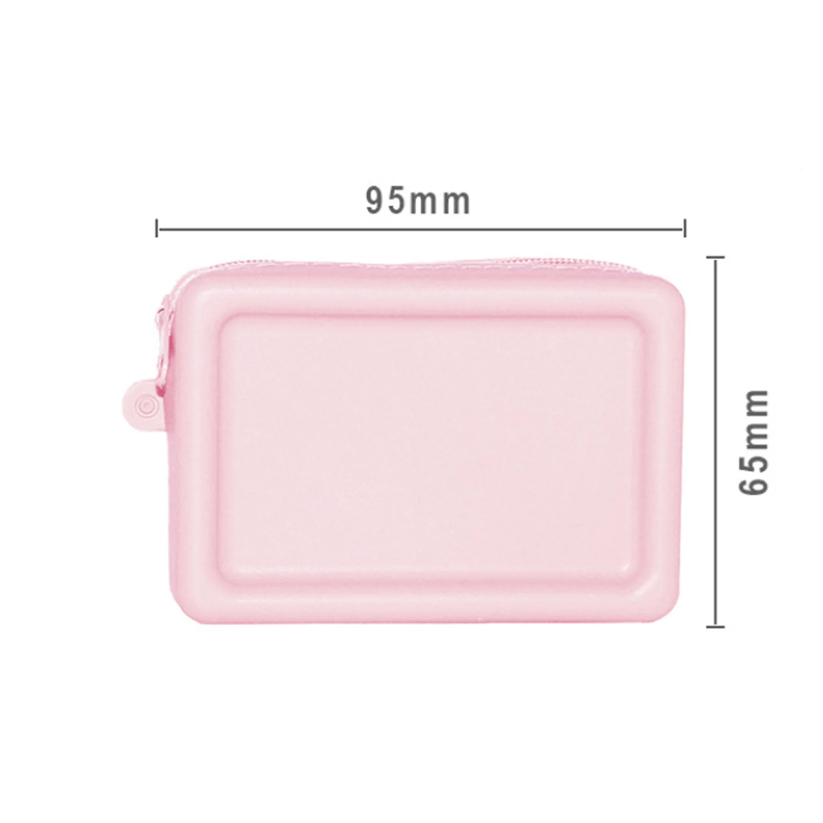 Silicone Organizer Cosmetic Bag Vintage Waterproof Smooth Zipper Earphone Holder Macaron Color Wallet Coin Purse Portable Pouch