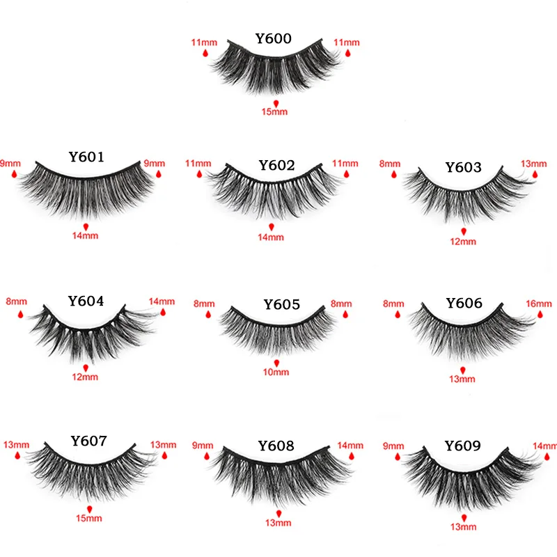 MEISHENJIE 10 Pair 3D Mink Lashes Natural Eyelash Dramatic False Eyelashes Faux Cils Makeup Fake Eyelash Extension maquiagem