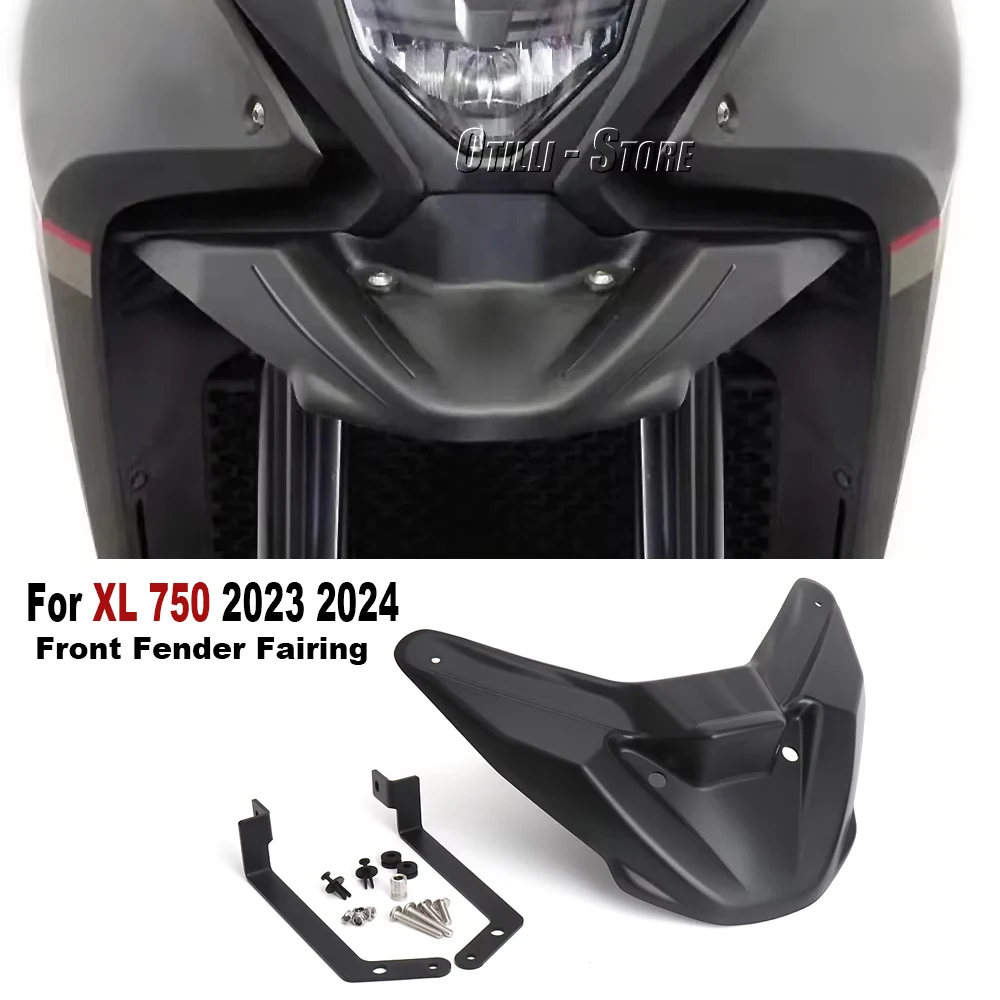 

For Honda XL 750 TRANSALP XL750 2023 2024 Motocycle Accessories Wheel Extender Front Fender Beak Fairing Cowl Extension Cover