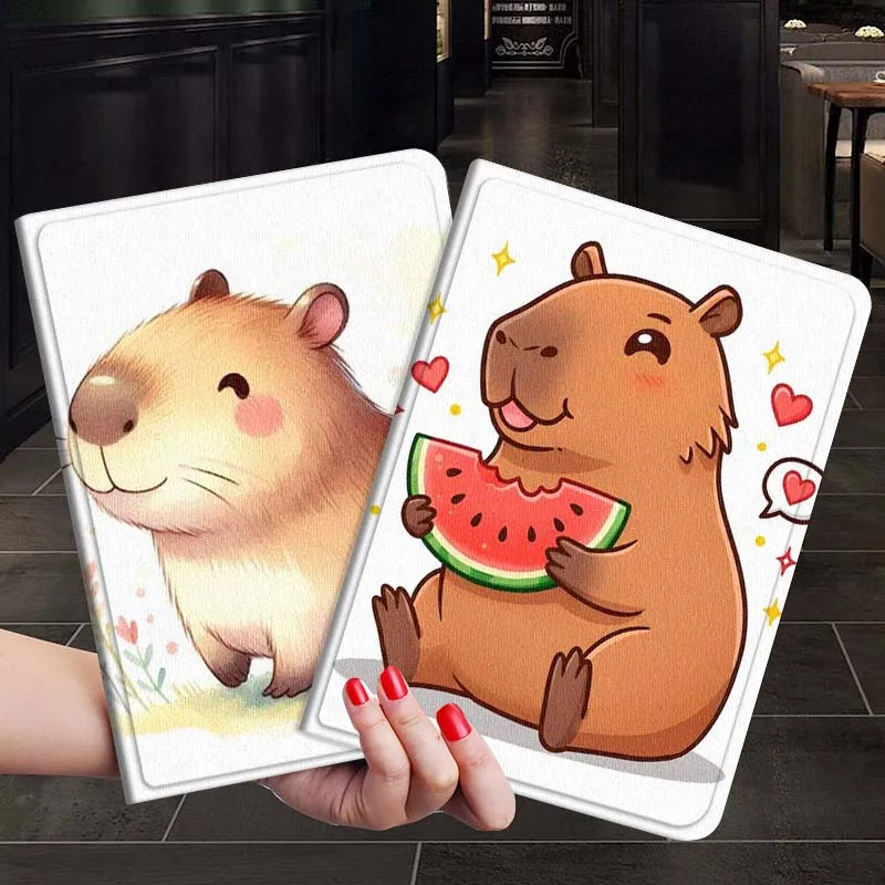 

Cute Capybara Watermelon Gift For Xiaoxin Lenovo Tab P12 Extreme Legion Y900 Idea Pro GT 12.1 2025 Foldable Tablet Case