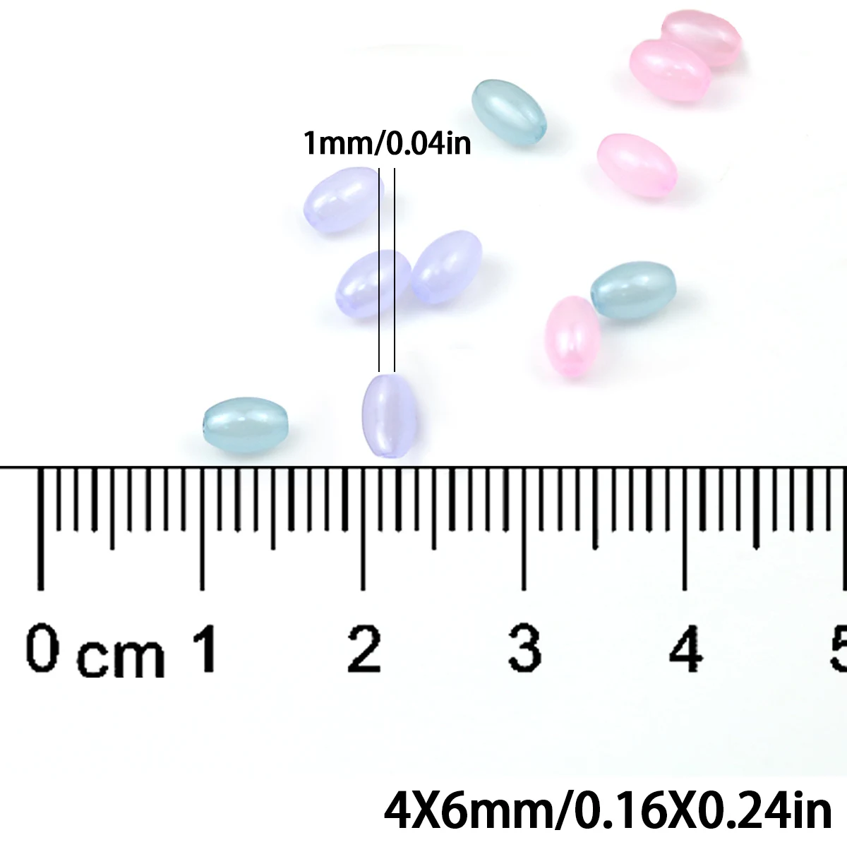4x6mm Glass Jelly Beads Assorted Colors Handmade DIY Jewelry Making Bead Bracelets Necklaces Decorative Accessories