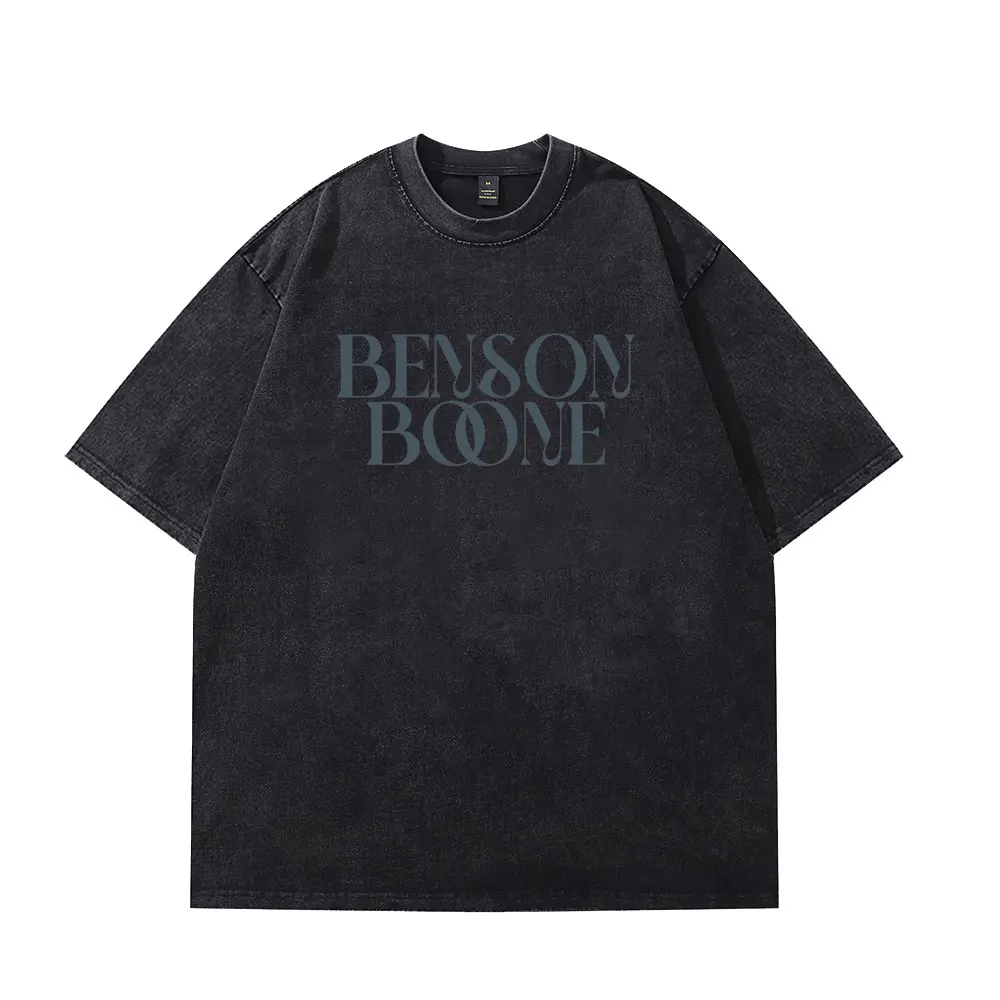 

Benson Boone T-Shirt Crewneck Short Sleeve Men/Women Cotton Vintage Wash Tee