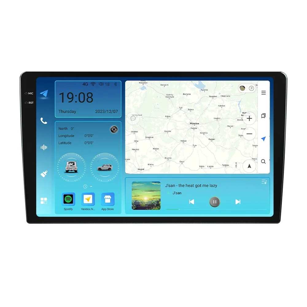 

7870 Universal 2K QLED Screen Android 13 Car split-screen GPS/AM/FM/Bluetooth Navigation Radio Multimedia Video Car DVD Player