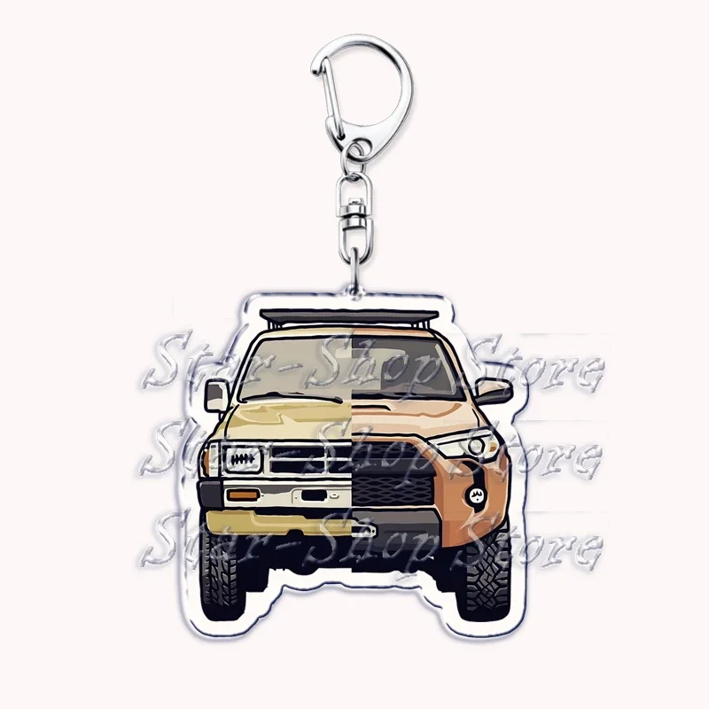 Popular Japanese Off Road Truck Car Keychains Keyring for Accessories Bag Jewelry Fans Friends Gifts