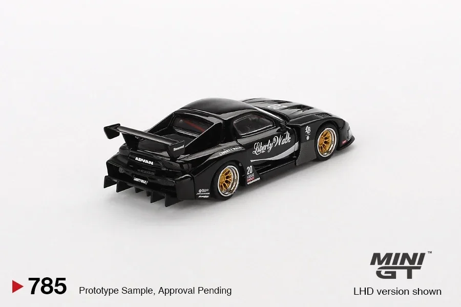 MINIGT 1:64 RX-7 LB-Super Silhouette Liberty Walk Black Model car