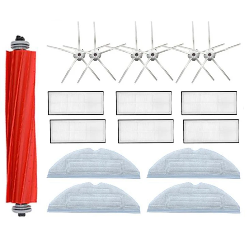 Cepillo lateral con filtro HEPA para Xiaomi T7, T7 Plus, S7, Roborock, accesorios para aspiradora