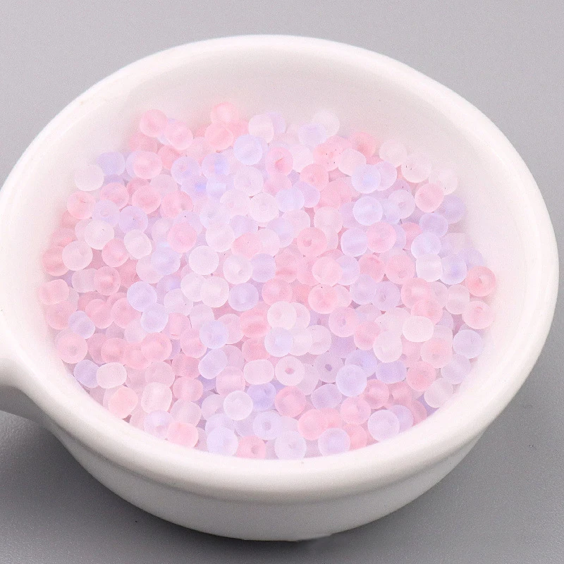 10g/20g Frosted Glass Bead 3mm Loose Spaced Seed Beads For Bracelet Necklace Accessories DIY Handmade Garment Jewelry Making