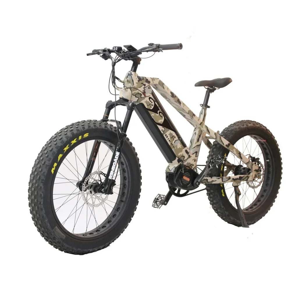 48V 15Ah 1000W Electric Motorcycle 26 inch Fat Tire Ebike Dual suspension e mountain adult electric bicycle