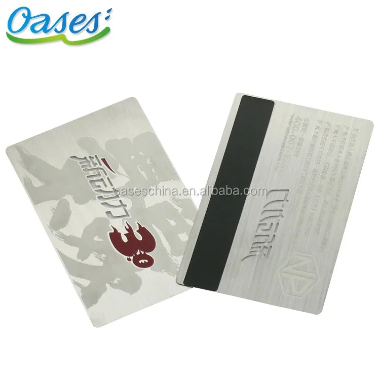 Customized query Factory Wholesale Durable VIP Membership Card Stainless Steel Business Card with Laser Engraved Logo Contact De