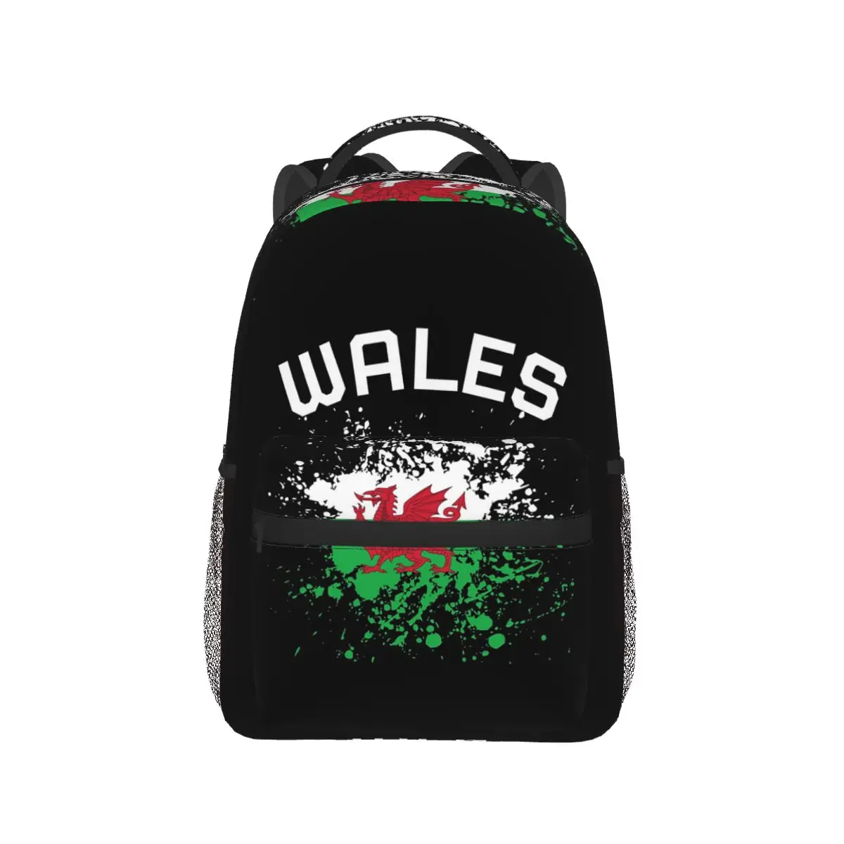 

Wales Flag Welsh Red Dragon Backpack Hot Sale Daypack Large Capacity Boys Girls BookBag School Bag Shoulder Bags for Men Women