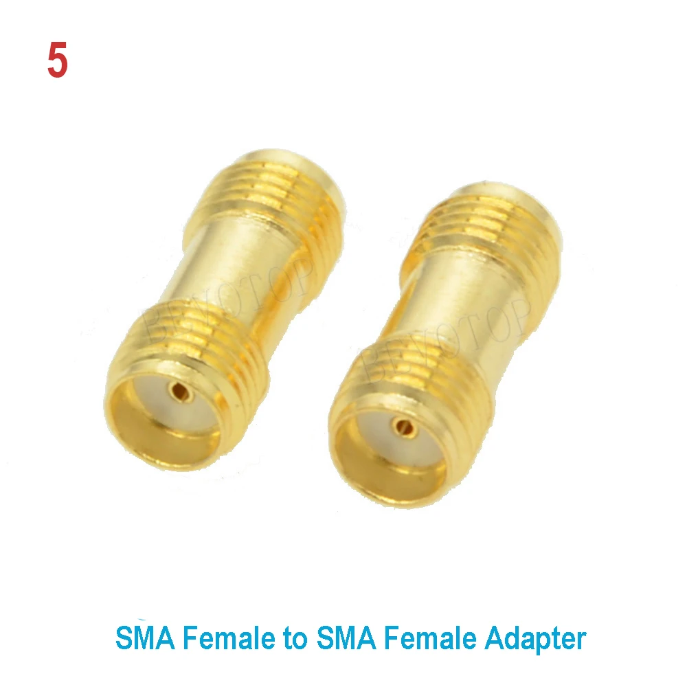 2Pcs/lot SMA/RP SMA Male to SMA /RP SMA Female Straight Adapter RF Coaxial Connector Converter for WIFI 4G Antenna Wholesale