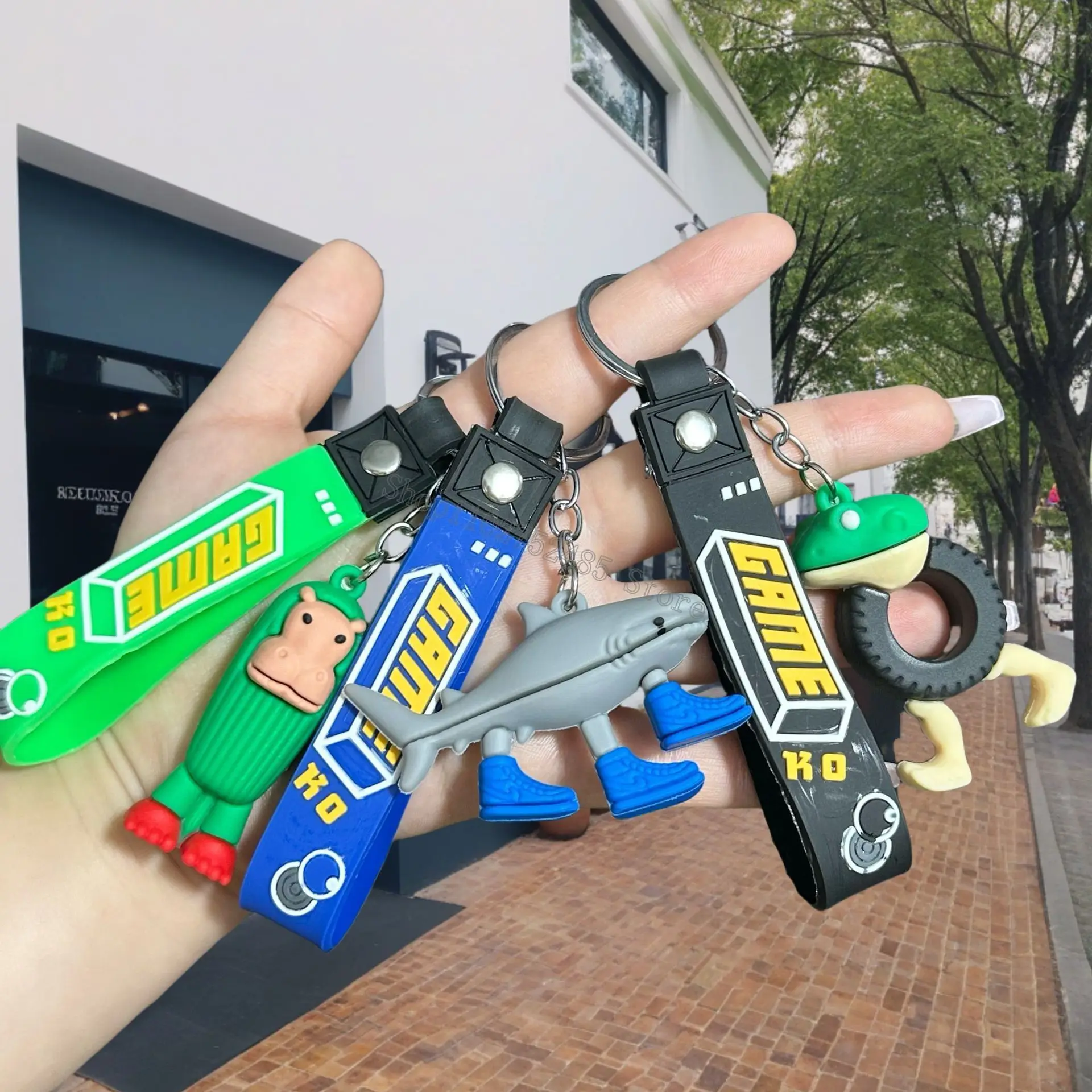 Nowe breloki z figurkami Tralalero Tralala, włoskie zabawki Brainrot, breloki ze zwierzętami, breloki Tung Tung Sahur, modele, zawieszki, upominki na przyjęcia, prezenty