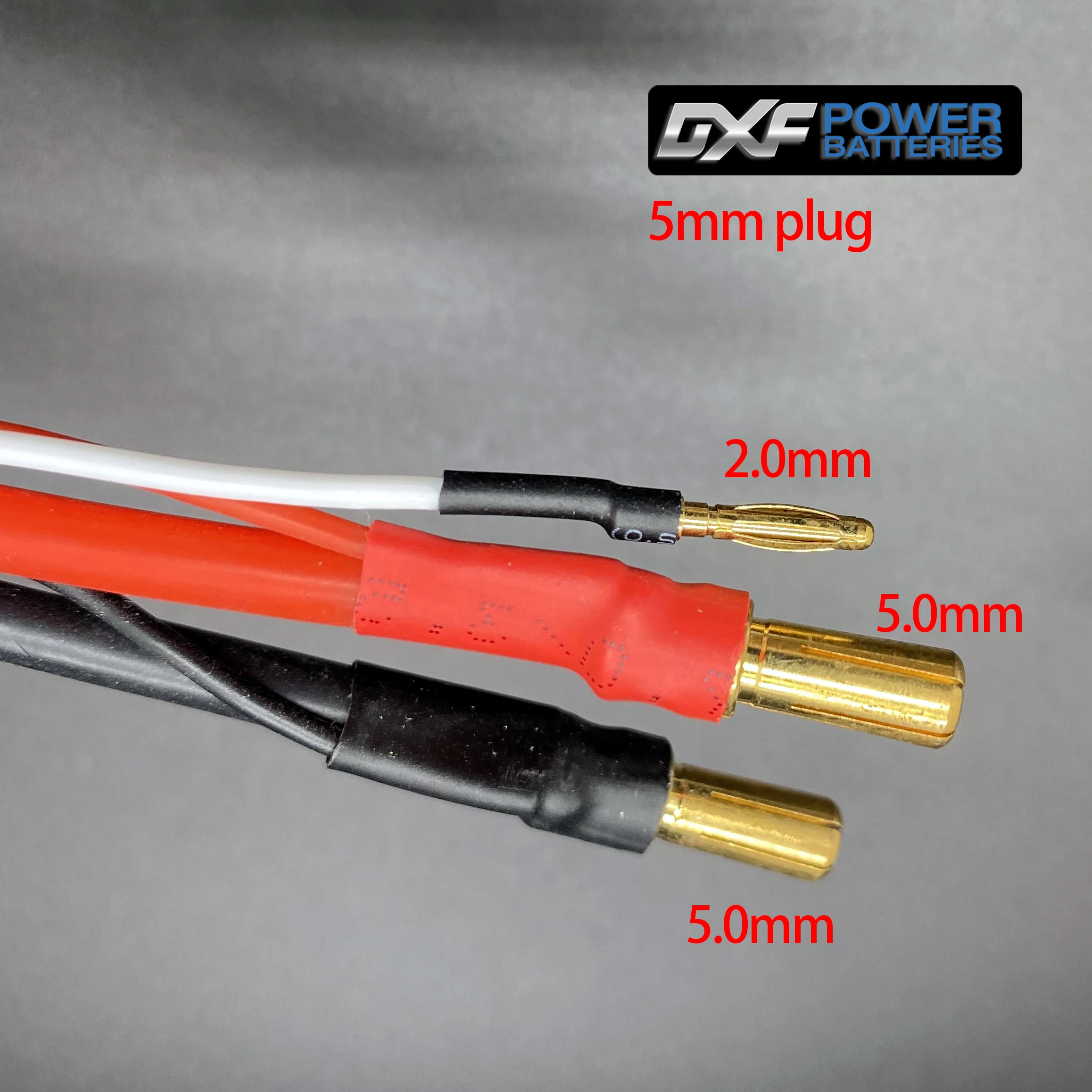 DXF Amass-adaptador de enchufe para batería LiPo, 4mm, 5mm, Banana a hembra T XT60 XT90 EC5 TRX, JST-XH de equilibrio de conector de cable, piezas RC