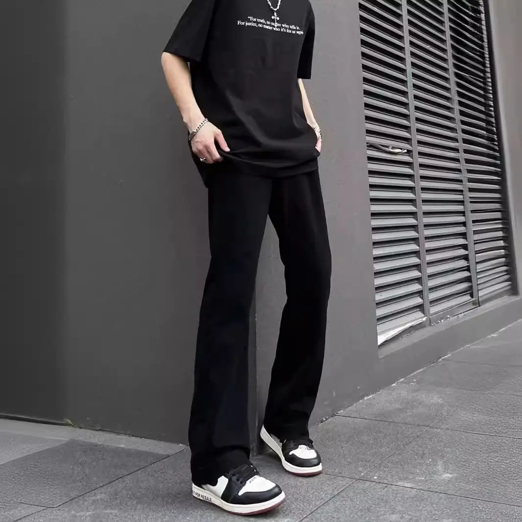 

Slim Fit Micro Flare Denim Jeans Casual ex Spring Autumn New Sle f Elastic Waist Color Versatile Casual Long P...