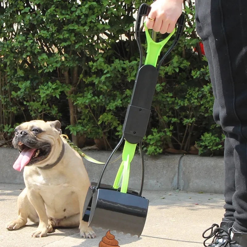 

Foldable Long Handle Pet Pooper Scooper, Outdoor Dog Waste Picker, Poop Scoop, Toilet, Supplies