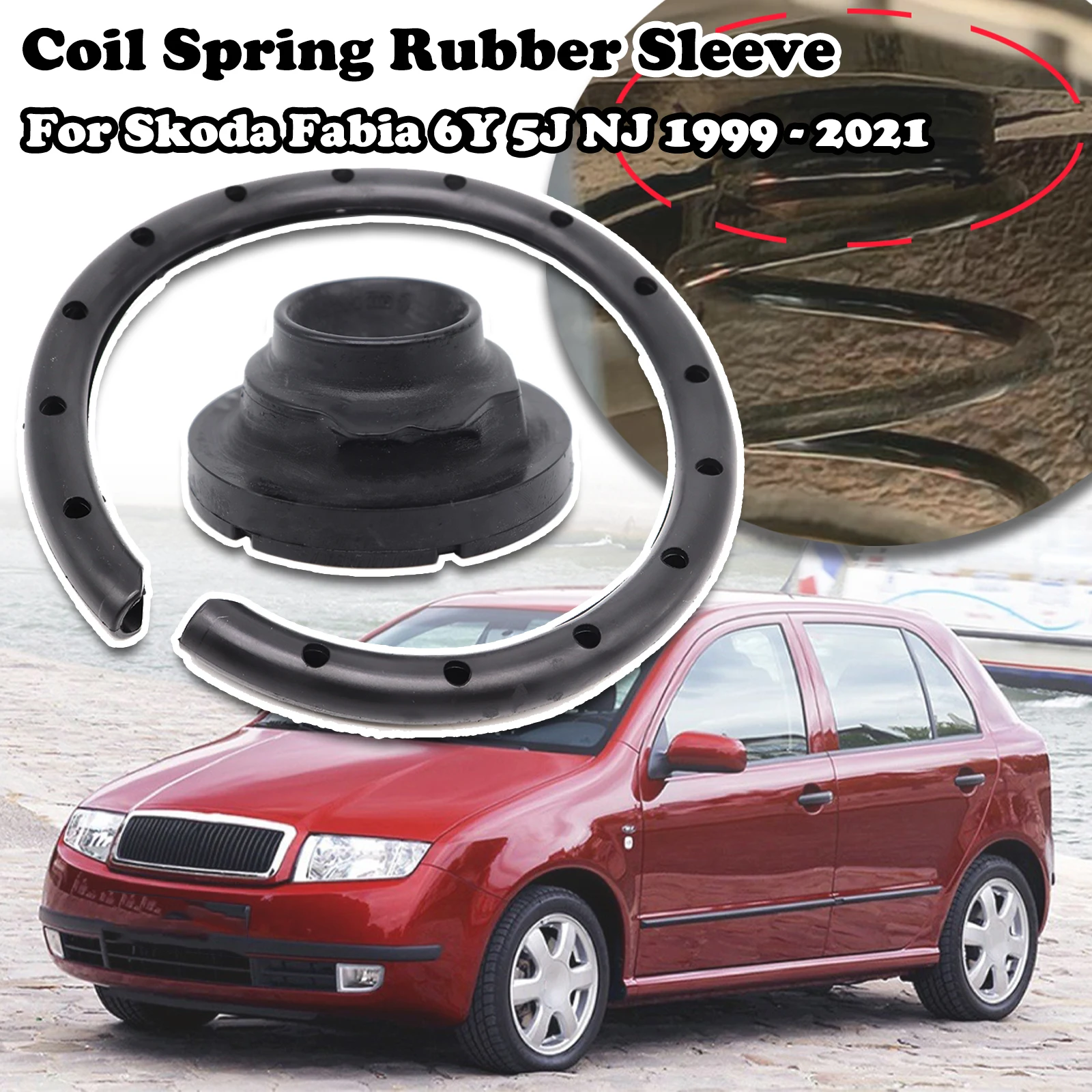 

Rear Axle Coil Spring Isolator Mount Plate Shock Absorber Sleeve Top strut mount buffer For Skoda Fabia 6Y 5J NJ 1999 2000- 2021