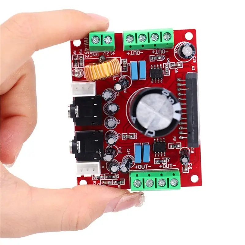 

ABZW TDA7850 4 Channel Digital Audio Amplifier Board DC 12V With BA3121 Noise Reduction For Car Stereo