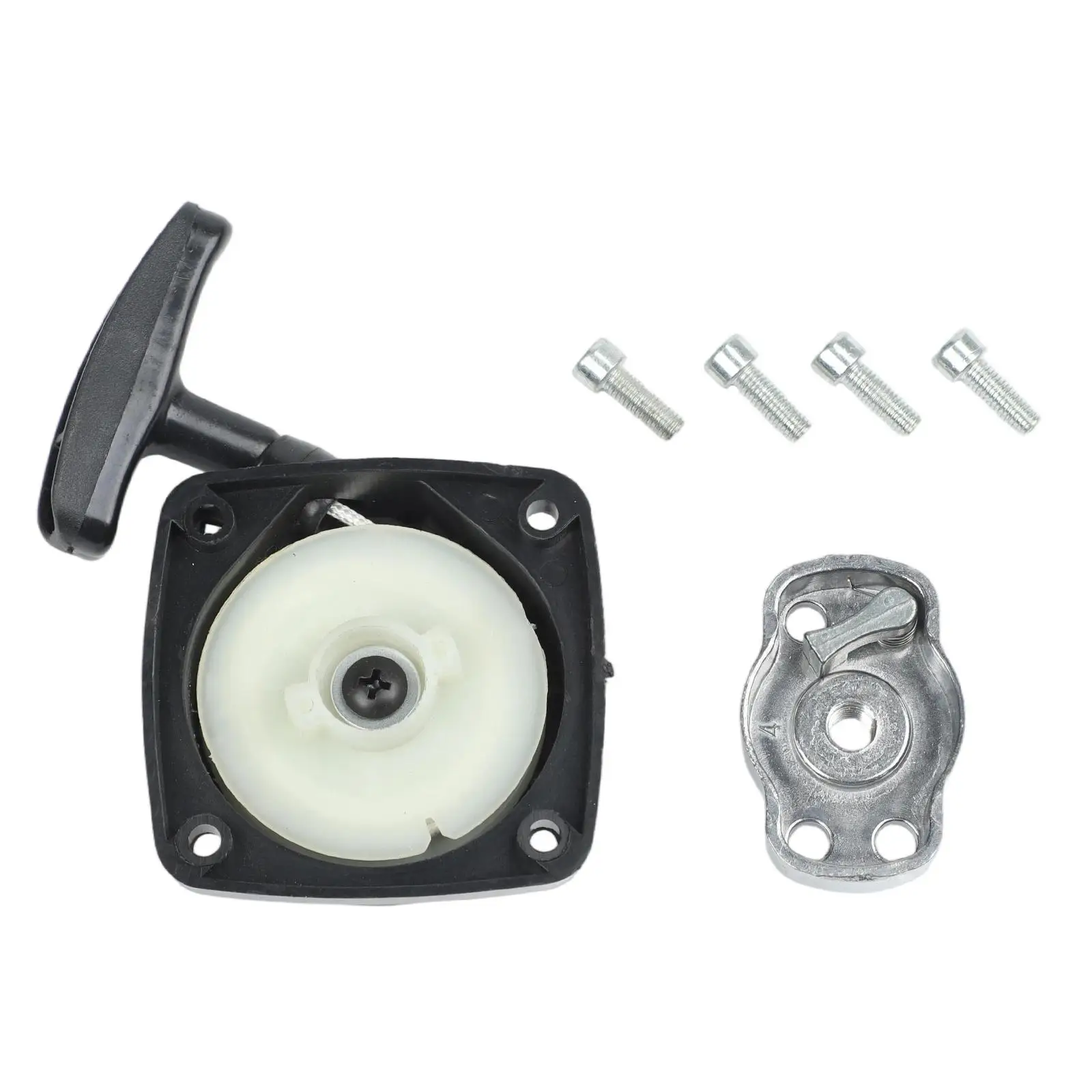 

Black Recoil Starter Maintenance Tasks Reliable Performance Long-lasting Materials Smooth Operation Lawn Care Tasks