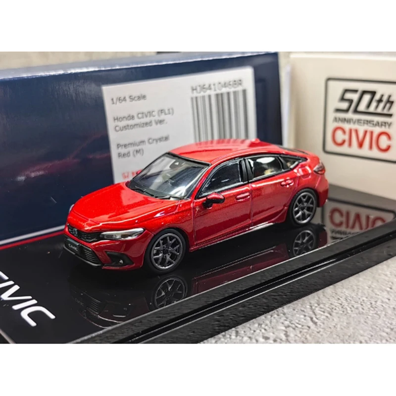 Hobby Japan Alloy 1/64 Scale Honda Civic FL1 Modified Sports Car Model Collection Model Adult Holiday Gift Toy