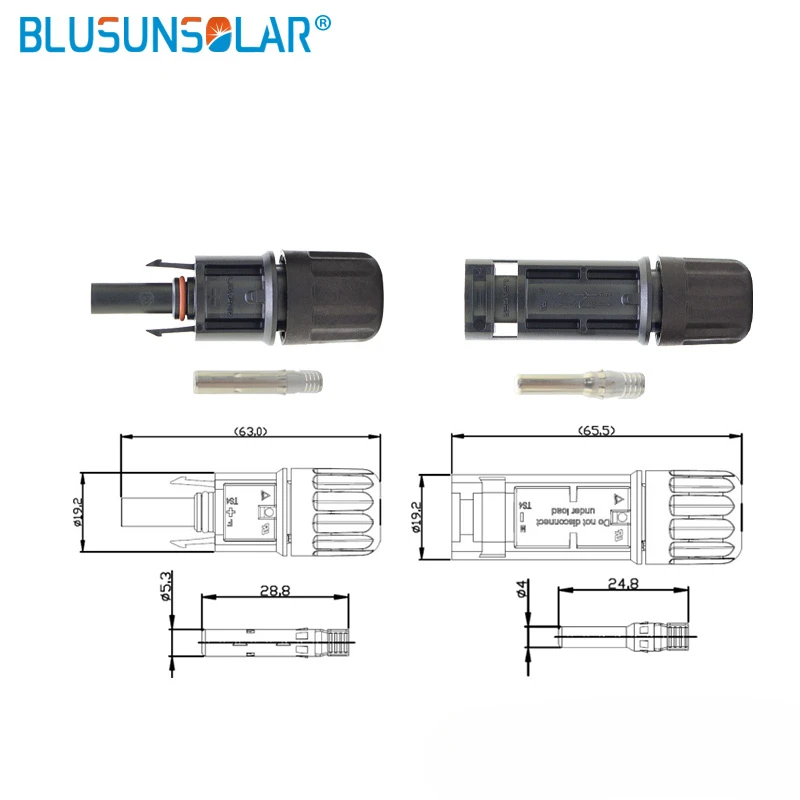 LEADER SOLAR Free Shopping TUV Waterproof IP68 Solar 1500V Solar Connector with Wrench and Spanner for Male and Female Plug