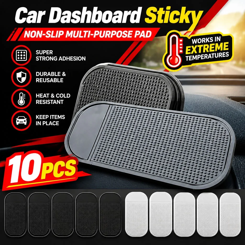 Universal Car Dashboard Non Slip Grip Sticky Pad Phone Holder Mat 13*7cm Anti-skid Silicone Mat Car Mat Car Interior Accessories