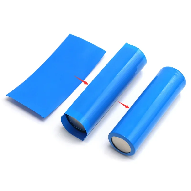 20~500pcs 21700 Battery Film Tape PVC Heat Shrink Tube Precut Shrinkable Sleeve Tubing Protect Pipe Cover for Batteries Wrap