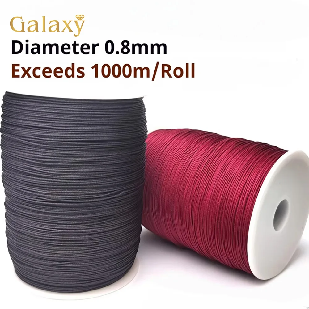 

100meter 0.8mm Nylon Cord Chinese Knot Macrame Craft Thread for DIY Jewelry Making Beading Braided String Bracelet Rattail Trim