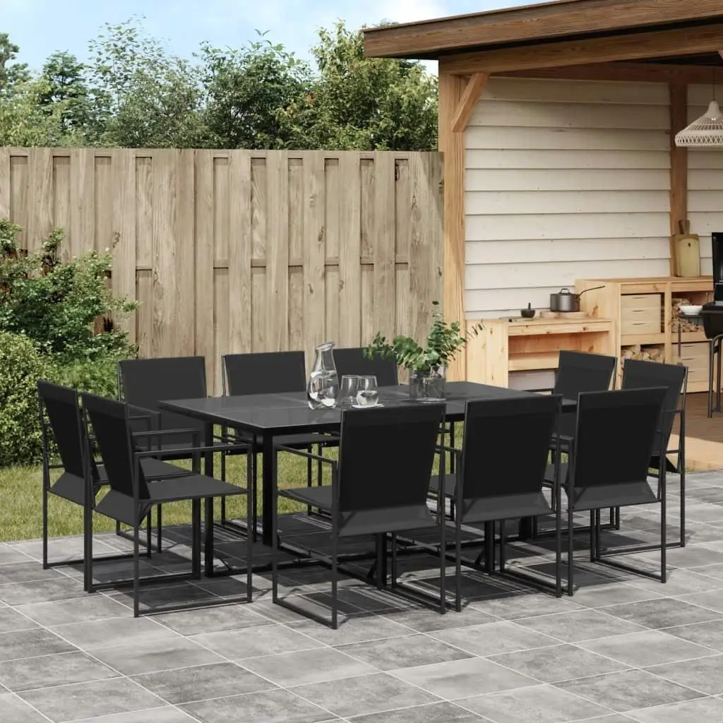 

Elegant Black Outdoor Garden Dining Set for Patio and Backyard Seating Stylish Furniture for Al Fresco Meals and Gatherings