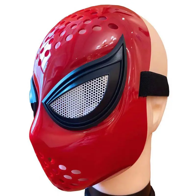 Máscara de Spiderman para hombre, máscara de Cosplay de araña lejos de casa, casco de superhéroe para Halloween, accesorios de disfraz, correas elásticas para fiesta