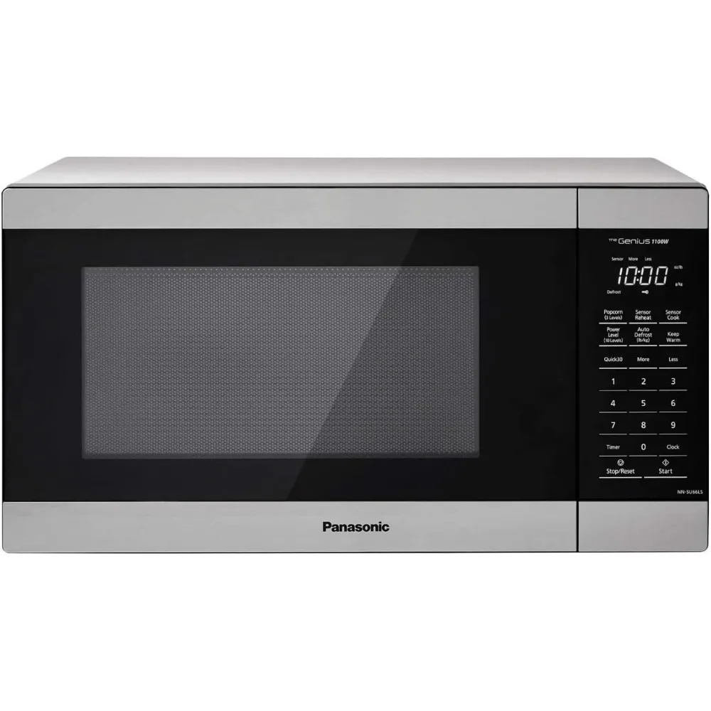 

1100W with Genius Sensor Cook and Auto Defrost Countertop Microwave Oven, 1.3 cu ft, Stainless Steel