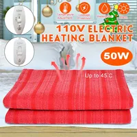 220V 110V Electric Blanket Heater Winter Home Single Body Warmer 145x65cm Heated Blanket Thermostat Heating Blanket Warm Pad