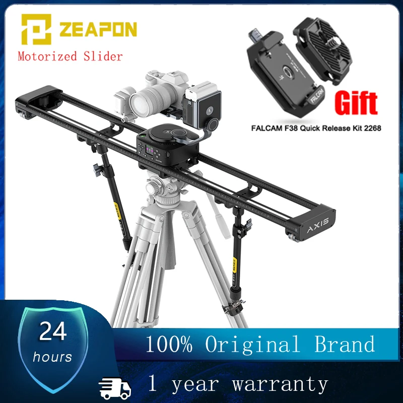 

Zeapon AXIS 80Pro 100Pro 120Pro Motorized Slider Carbon Fiber Camera Electric Track Portable Rail System 360° Photography