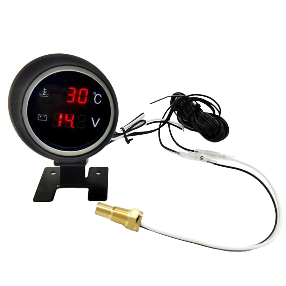 Auto Gauge Voltmeter Gauge Easy Reading Fahrenheit Range 14 -248 For Truck High Precision Water Temperature Sensor