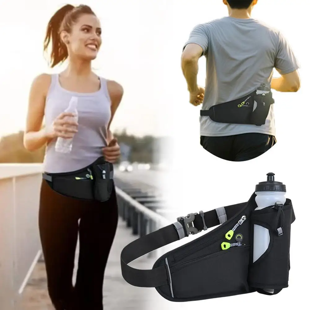 Correndo sacos de cintura titular garrafa de água hidratação cinto saco das mulheres dos homens esportes fanny pacote ginásio correndo telefone celular jogging ciclismo saco
