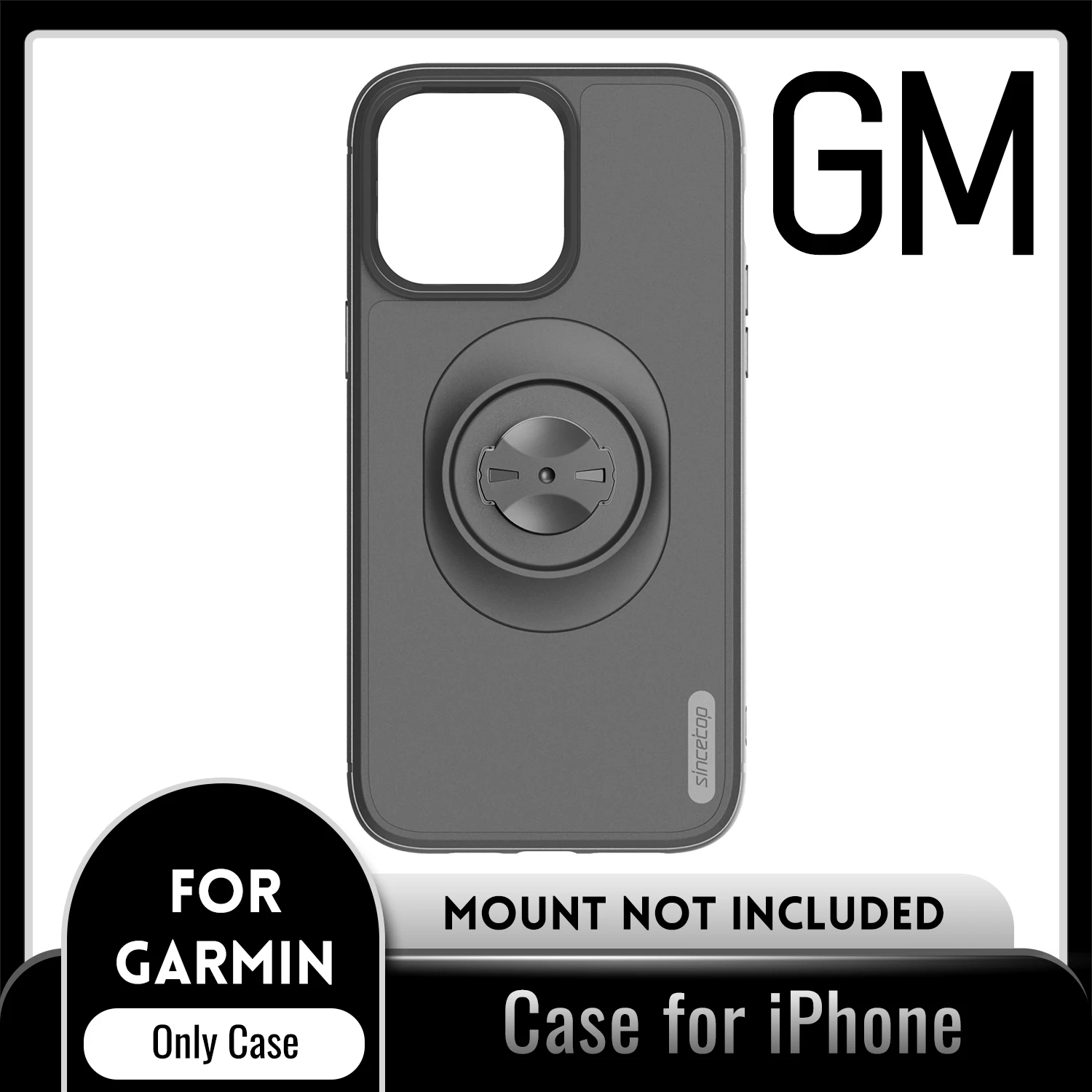 Voor Garmin Quick Mount Schokbestendig Case voor iPhone 16 Pro Max, 16 Pro, 15,14,13,12-Anti-Drop Beschermhoes