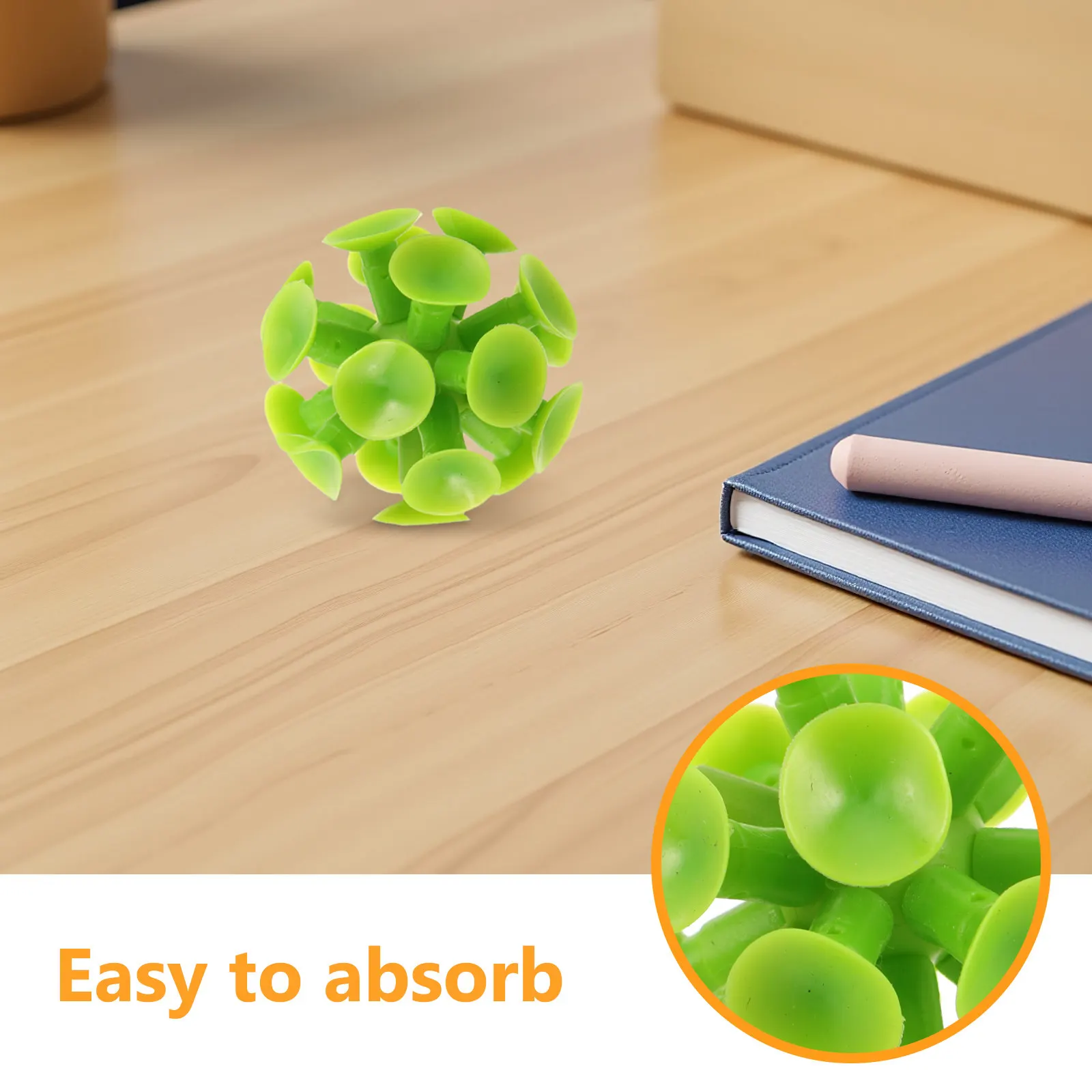18Pcs Suction Balls Solid Color 5Cm Diameter Sticky Suction Cup Indoor Outdoor Games Kids Party Supplies Classroom Playground