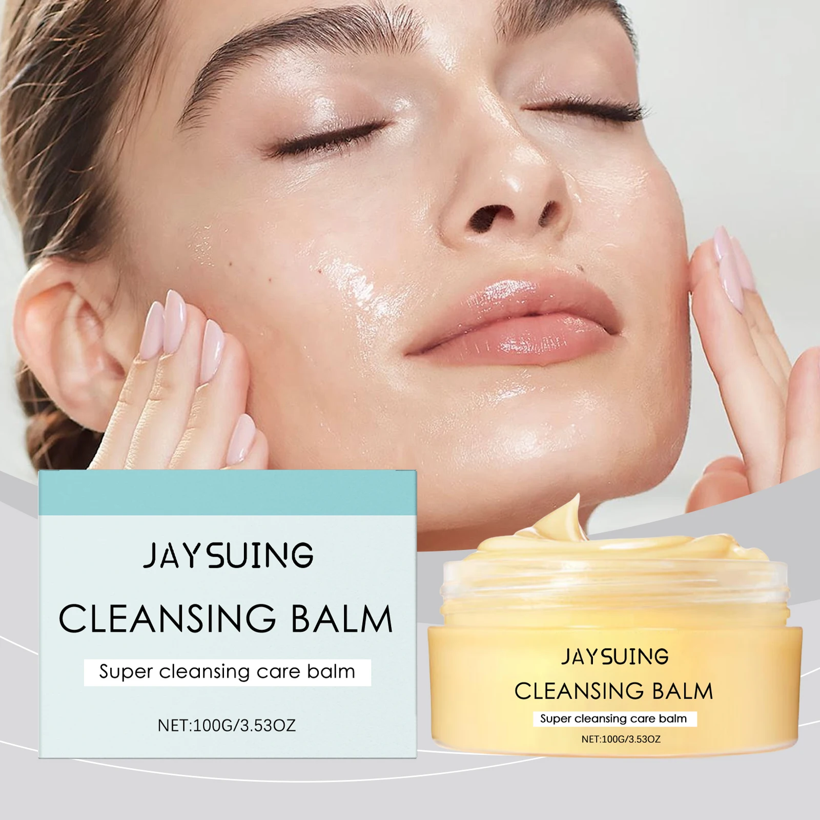 

Cleansing Balm Makeup Remover Face Cleanser Brighten Skin Tone Non-greasy Barrier Repair Waterproof Deep Hydrate Face Wash Cream