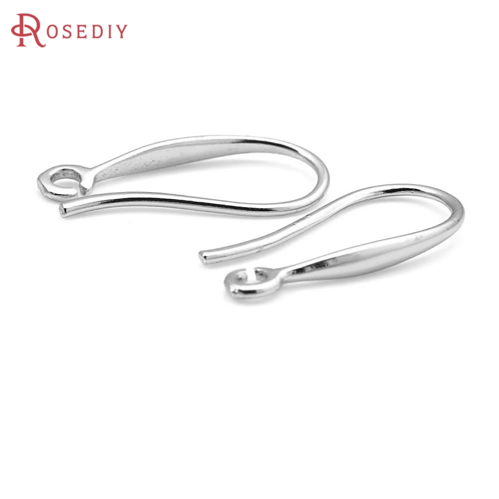 

20PCS 18K Gold Color Platinum Color Brass Earrings Hooks High Quality Diy Women's Earrings Jewelry Making Accessories