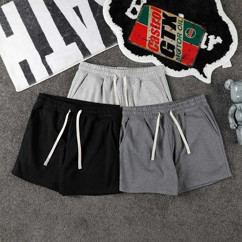 

Мужские спортивные повседневные шорты-бриджи для фитнеса и бега, эластичные, ультракомфортные, летние, для дома, цветные, длиной 3/4