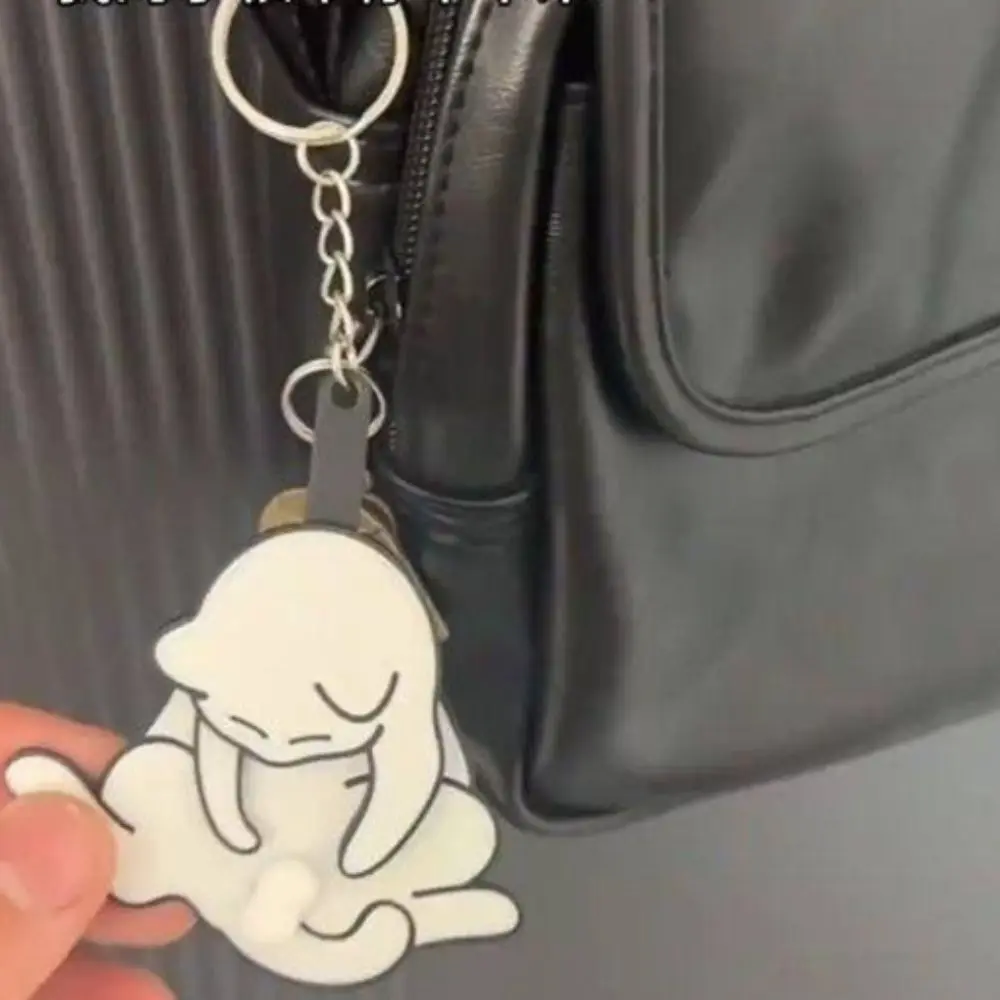 LLavero de gato con forma de huevo, colgante de bolsa de gato con truco acrílico exquisito, joyería giratoria, regalo para niña y niño