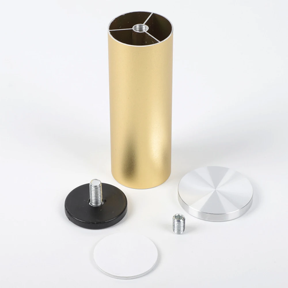 4PCS Aluminum Alloy Non Perforated Coffee Table Feet Adjustable Glass Adhesive Support Legs Metal Bathroom Cabinet TV Cabinet image 3