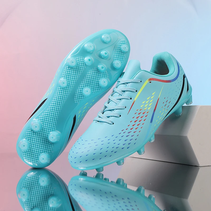 

New Men Soccer Shoes High-top Futsal High-quality Cleats Grass Football Boots Match Non-Slip Sneakers Indoor Hot-selling FG/TF