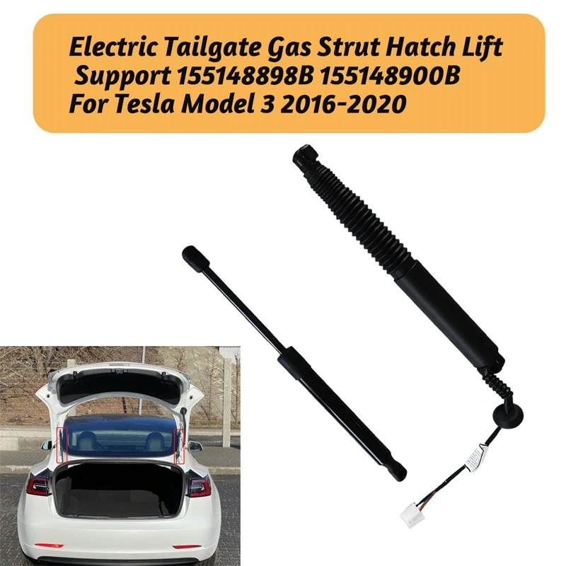 Left Electric Tailgate Gas Strut & Right Hatch Lift Support 155148898B 155148900B For Tesla Model 3 16-20 Back Actuator