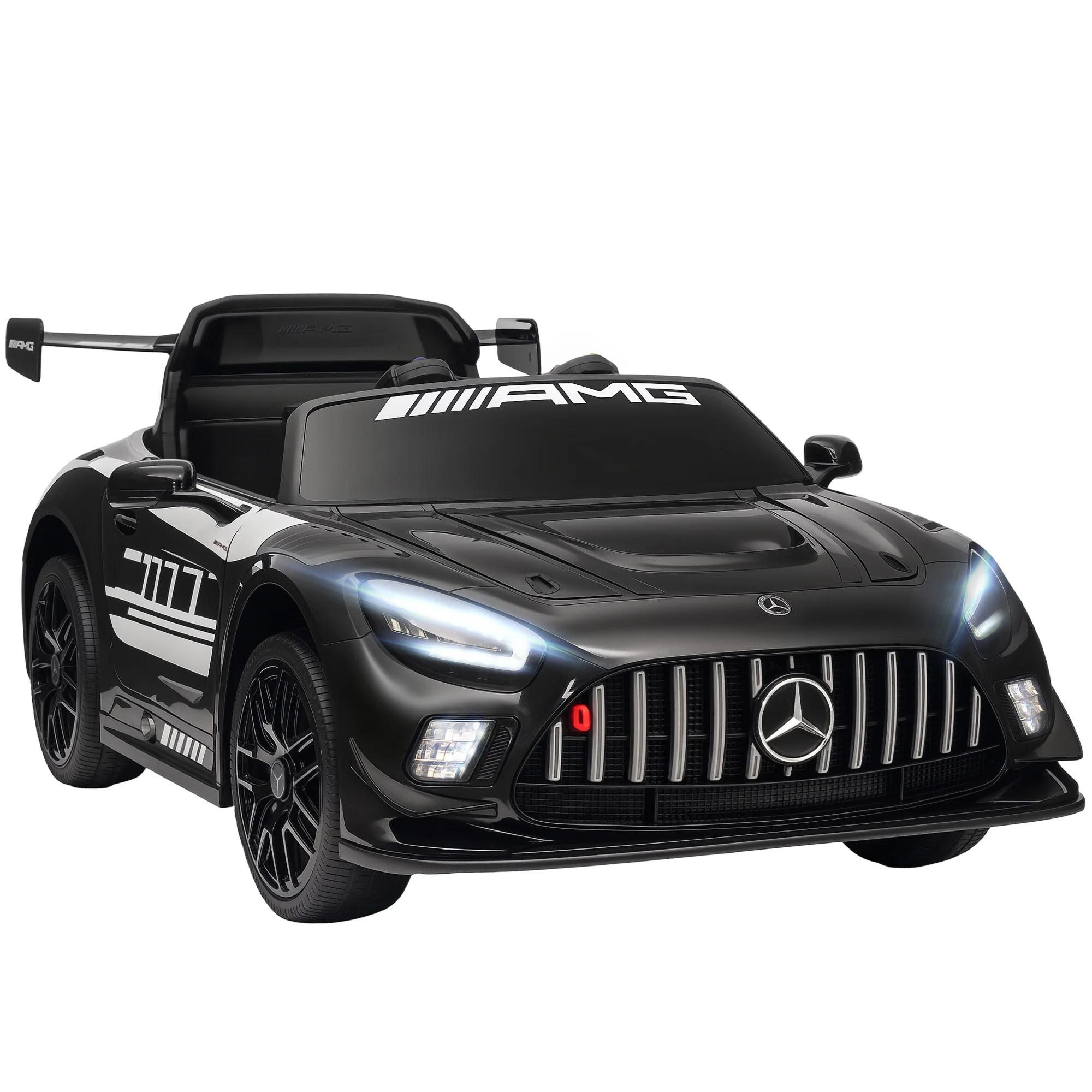 Elektrische speelgoedauto, kinderauto, 12V accu, LED-licht, muziekfunctie, luidspreker, 3-8 jaar oud, kinderspeelgoedauto