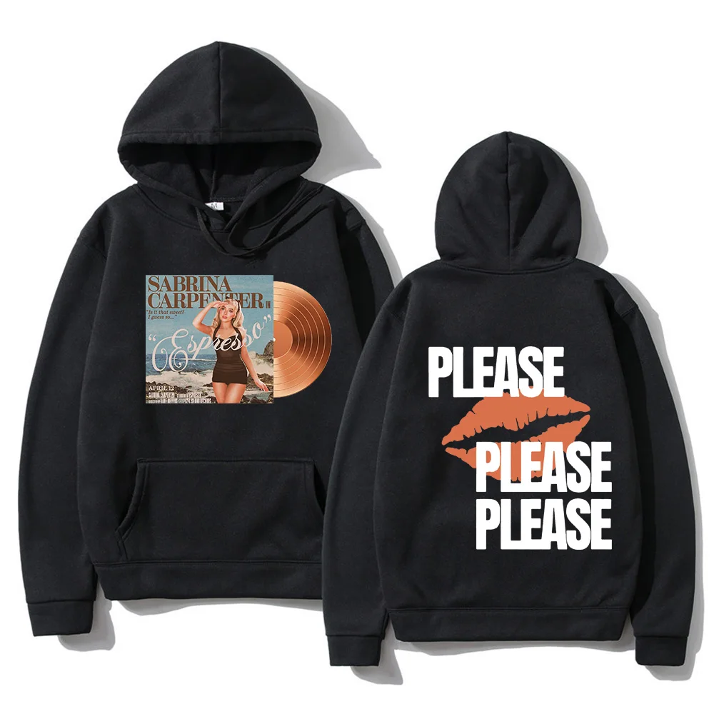 Sabrina Carpenter Hoodie Men Please Please Please Sweatshirts Letter Printing Hoodies Fleece Pullovers Fashion Unisex Streetwear