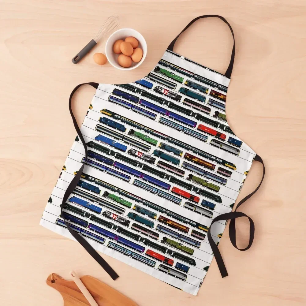 

BRITISH TRAINS Apron Barber waiter Cooking Clothes Home And Kitchen Apron