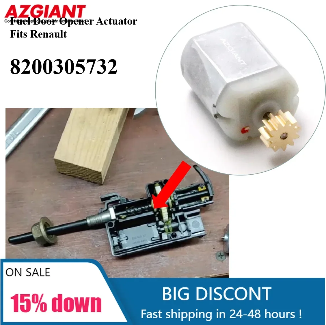 

DC Motor for Renault Clio3, Grand Scenic, NISSAN PRIMASTAR (X83) Fuel Door Opener Actuator 8200305732 High Quality Power DIY