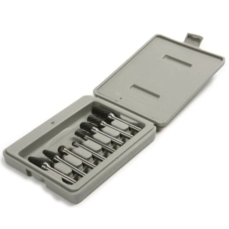 OUIO-Tungsten Carbide Burr Bits, Rotary Files, CNC Engraving Tool Set, Ferramenta Elétrica, 1/4 \